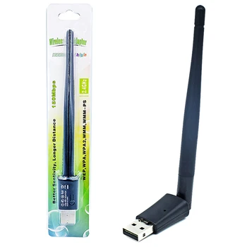 USB Wifi Adaptörü Kablosuz Alıcı Verici Anten Net Kart bilgisayar masaüstü Bilgisayar
