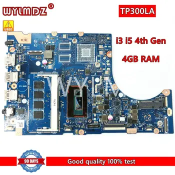 Kullanılan TP300LA ı3 ı5 4th CPU 4GB RAM Dizüstü Anakart Asus için TP300 TP300L TP300LA TP300LJ Q302L Q302LA Laptop Anakart
