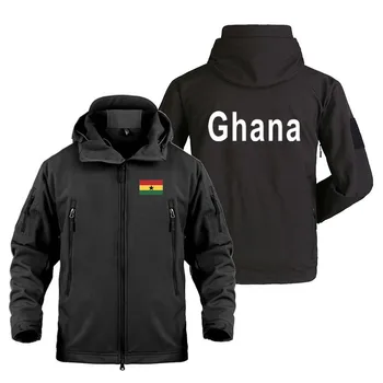 2022 Yeni Gana Sonbahar Kış Askeri Açık Ceketler Erkekler için Polar Gezisi Sıcak Rüzgar Geçirmez Su Geçirmez SoftShell Erkek Ceket Ceket