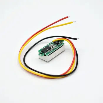 0.28 inç DC 0-100V 3-Wire Mini Ölçer gerilim metre Voltmetre LED Ekran Dijital Panel Dedektörü Monitör Araçları LT00036