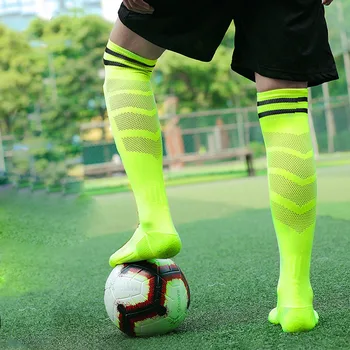 Erkek Havlu Dipli Çorap erkek Futbol kaymaz Profesyonel spor çorapları çocuk Diz Boyu Çorap