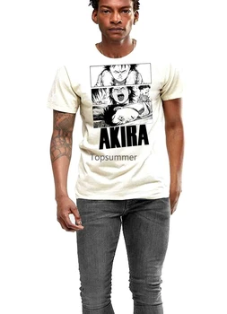 Erkekler T Gömlek Anime Akira Neo Tokyo Beyaz Pamuk Tee komik tişört Yenilik Tshirt Kadın