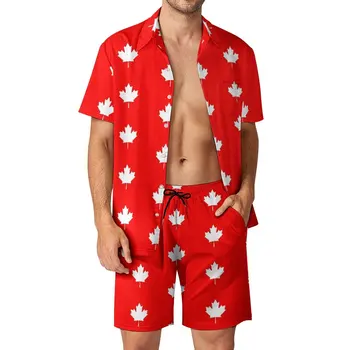 Erkek Plaj Takım Elbise Kanada Bayrağı Ulusal Bayrağı Kanada M 2 Adet Pantdress Yüksek Kaliteli Yüzme Grafik Vintage