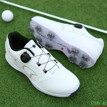 Yeni golf ayakkabıları Sivri Açık Rahat Golf Giyer Erkekler için Boyutu 38-45 Yürüyüş Sneakers Lüks yürüyüş ayakkabısı