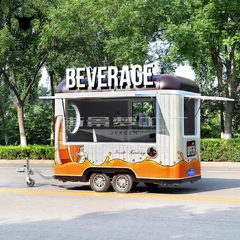 Mobil gıda kamyonu Elektrikli Araba yemek arabası Aperatif Hot Dog Satış Römork Avrupa Satıcıları Dondurma Dükkanı Otobüs