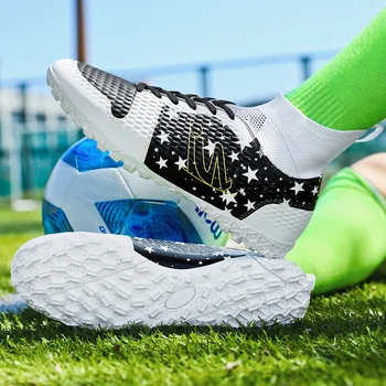 Neymar Futsal futbol ayakkabısı Hava Kuvvetleri Klasik Kaliteli futbol kramponları Açık Toptan Eğitim Sneaker TFFG Unisex Chuteira Koç boynuzu