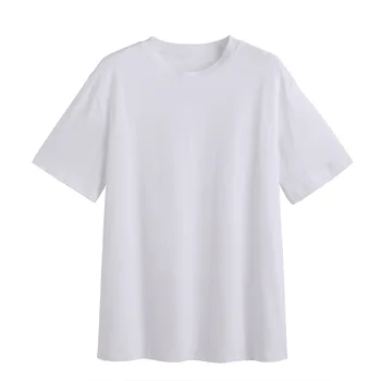 A24 Gevşek temel t shirt yaz kısa Kollu Basit T-Shirt Kadınlar için komik öğrenci t shirt