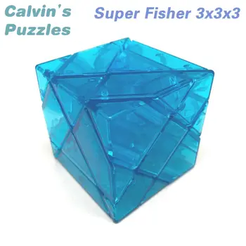 Calvin'in Bulmacalar Süper Fisher 3x3x3 Küp Buz Yeşil Mavi Sihirli Küp Neo Hız Bükülen Bulmaca Zeka Oyunları Eğitici Oyuncaklar