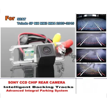 SEAT Toledo için 5P NH MK3 MK4 2005 ~ 2015 Akıllı Parça Kamera / HD CCD Akıllı Dinamik Tragectory Park Araba Dikiz Kamera