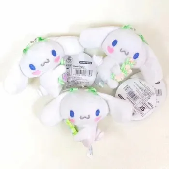 Sanrio Yeni Buket Tipi Cinnamoroll Peluş Aksiyon Figürü Sevimli Çanta Kolye Bebek Modeli Oyuncak Çocuk Hediye