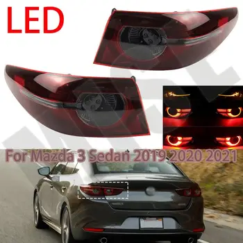 Otomatik Sol Sağ LED Arka Kuyruk İşık Mazda 3 Sedan 2019 2020 2021 Uyarı Fren Dur İşık Dönüş Sinyali Lambası Araba Aksesuarları