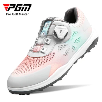 PGM XZ238 Kadın golf ayakkabıları kaymaz Hafif Yumuşak Nefes Sneakers Bayanlar Degrade örgü üst Topuzu Askısı spor ayakkabı