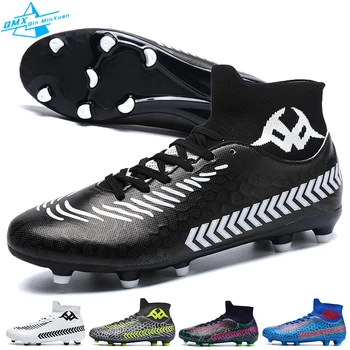 Futbol ayakkabıları Erkekler Yüksek Ayak Bileği FG / TF Profesyonel Hafif kaymaz Açık Cleats futbol kramponları Çim Futbol Eğitimi Sneakers