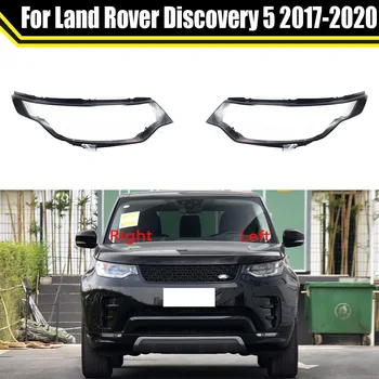 Far Cam Farlar Şeffaf Abajur Lamba Kabuk Far Kapağı Lens Land Rover Discovery 5 İçin 2017 2018 2019 2020