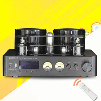 200W + 200W Yüksek Güç Hıfı Ateş tüp amplifikatör Ön sahne Ses Hoparlör Bluetooth 5.0 Amplifikatör Ev Sineması Desteği 4-8Ω Hoparlör