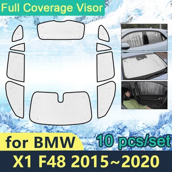 Tam Kapakları Güneş Şemsiyeleri BMW X1 F48 2015 2016 2017 2018 2019 2020 Araba Yan Pencere Ön Camları Aksesuarları Güneş Koruma