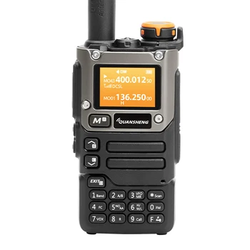 Quansheng UV-K6 5 W Walkie Talkie Hava Bandı Radyo Tyep-C Şarj UHF VHF DTMF FM Scrambler NOAA Kablosuz Frekans Iki Yönlü CB Radyo