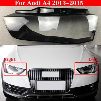 Araba Ön Far Kapağı Audi A4 B8. 5 2013-2015 Otomatik Far Abajur Lamba Kapağı Kafa lamba ışığı Kapakları cam Lens Kabuk