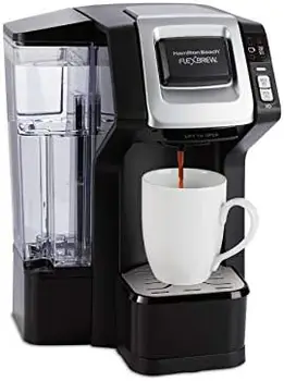 Çıkarılabilir Hazneli 4 FlexBrew Tek Servisli Sıcak ve Buzlu Kahve Makinesi, Bakla Paketleri ve Telvesi ile Uyumlu, 50 oz, 4 Fa
