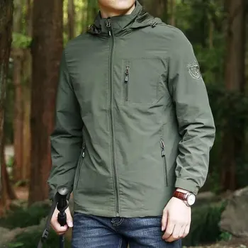 giacca a vento giacche impermeabili da uomo giacca militare con cappuccio cappotto 2023 giacca primaverile da uomo cappotto Cas