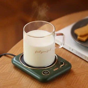 220 V Fincan ısıtıcı Kahve kupa ısıtıcı Zamanlayıcı Isıtma Coaster Akıllı Termostatik isıtma pedi Sıcak Plaka Sıcak Süt Kahve kupa ısıtıcı 25 W