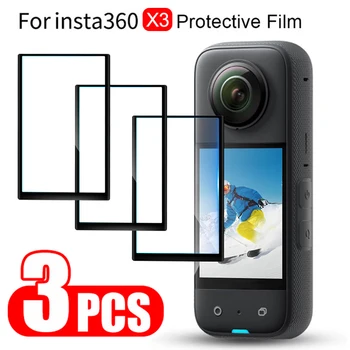 3 ADET Insta360 BİR X3 Temperli Cam ekran koruyucu film İçin Insta 360X3 Kamera Filmi Gözlük Koruma Aksesuarları