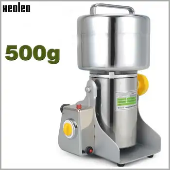 XEOLEO Elektrikli Tahıl değirmeni Kahve öğütücü öğütme Otlar tozu makinesi 500g Salıncak tipi Paslanmaz Çelik öğütülmüş Baharat makinesi