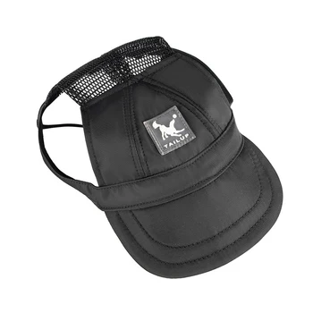 Pet beyzbol şapkası Yaz Örgü Nefes Doruğa Kap Köpek Açık Şapkalar Şapka Ayarlanabilir güneş şapkası Kulak Delikleri İle Pet Malzemeleri