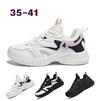 Kadın koşu ayakkabıları 2023 Moda Nefes Tüm Maç rahat ayakkabılar Kadın Lace Up platform ayakkabılar Sneakers Kadın Zapatos Mujer