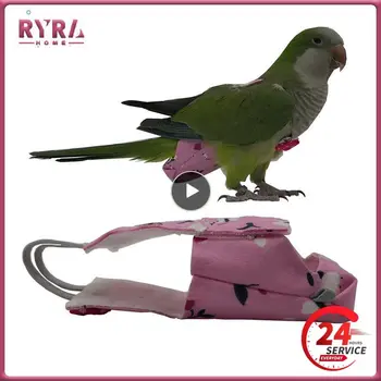 1~10 ADET Kuş Papağan Bezi Papyon ile Sevimli Renkli Meyve Çiçek Uçuş Takım Elbise Küçük Orta Kuşlar Papağanının Güvercinler
