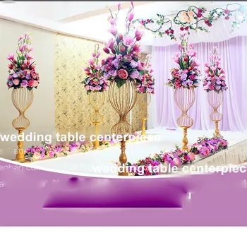 Yeni stil Büyük Çiçek metal çiçek standı centerpieces düğün için senyu0978