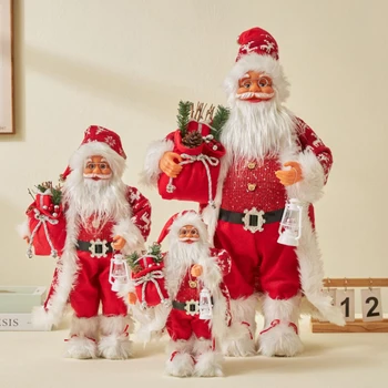 60cm Büyük Noel Baba Bebek Noel Bebek Yeni Yıl 2023 Hediye Merry Christmas Süslemeleri Ev Süsler için Natal Navidad