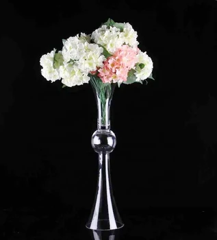 Toptan Modern Temizle (Cam değil) Silindir Vazo Çiçekler Düğün İçin temizle Centerpiece Masa Dekorasyon
