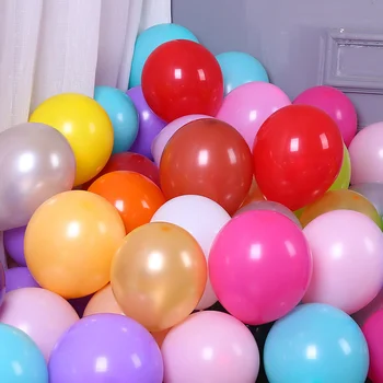 20/50/100 Adet 10 İnç İnci Lateks Balonlar Yuvarlak renkli Balon Mutlu Doğum Günü Partisi Düğün Noel Süslemeleri Balon