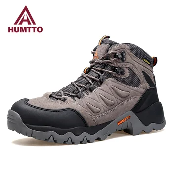 HUMTTO Yeni Ayakkabı Erkekler için Kış Su Geçirmez yürüyüş botları Tırmanma Trekking Erkek spor ayakkabı Lüks Tasarımcı Açık spor ayakkabı Adam