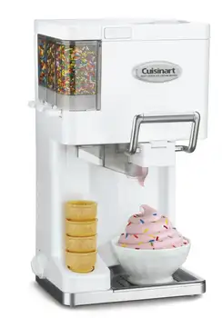 Dondurma / Yoğurt Makineleri Karıştırın Yumuşak Hizmet dondurma yapma makinesi, tam Otomatik, Çift Yalıtımlı Dondurulmuş Kase, ayrılabilir Parça