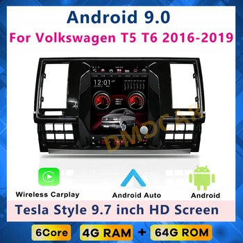 Tesla styleTesla stil Android 10 radyo 4G GPS Multimedya Video Oynatıcı Carplay DVD Volkswagen VW T5 T6 2016 - 2019