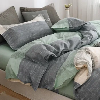 Çift kişilik yatak seti 4 parça yatak çarşafı Yorgan yatak örtüsü seti Yastık Kılıfı Yatak Örtüsü Basit Moda yatak çarşafı Seti 250 * 230cm