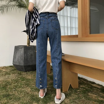 Ucuz Toptan 2019 Yeni Bahar Yaz Sıcak Satış kadın Moda günlük kot pantolon NC32