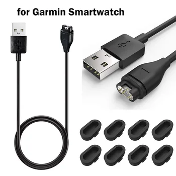 Şarj cihazı Garmin Öncüsü 935 45S 245 Müzik Vivoactive 3 4 4S Yaklaşım S10 S40 S60 Fenix 5 İçgüdü USB şarj kablosu kablosu