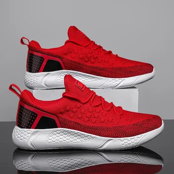 Unisex Kırmızı koşu ayakkabıları Sneakers Ultra Hafif spor ayakkabı Erkekler Kadınlar Eğitmenler Nefes Spor Ayakkabı Erkekler Açık spor ayakkabı