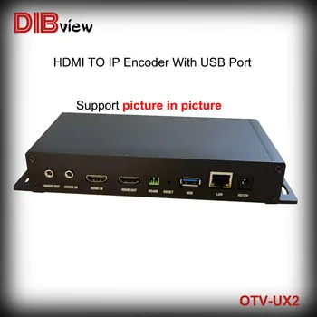 YENİ Akış HDMI H. 264 H. 265 IPTV Kodlayıcı OTV-UX2 USB portu İle