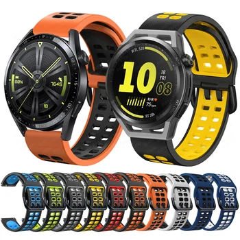 Silikon Kayış İçin GT Koşucu / GT 3 46mm GT3 42 / GT2 Pro Smartwatch Spor Bandı İçin HUAWEİ İZLE 3 Kolaylık Watchband Bilezik