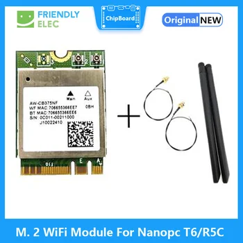 M. 2 WiFi Modülü Nanopc T6 / NanoPi R5C Çift Bantlı 2.4 G + 5G Bluetooth 5.0