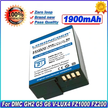 1900mAh DMW-BLC12 Pil İçin Panasonic DMC GH2 G5 G6 G7 V-LUX4 DMC-GH2 FZ1000 FZ200 FZ300 Leica V-Lux 4 V-Lux (Tip 114) Q