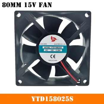 80mm 15V Fan 8cm İçin YENİ YTD158025S DC15V 0.35 A 2 telli 80x80x25mm Soğutma Fanı
