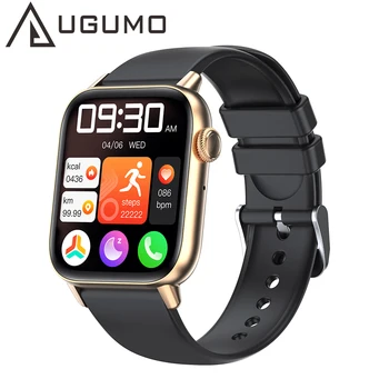UGUMO QS08 akıllı saat Kadın Erkek Smartwatch Dial Çağrı BT Müzik Akıllı Saat Android IOS İçin Spor İzci
