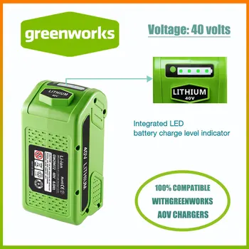 GreenWorks G-MAX 40V 6.0 Ah lityum-iyon yedek pil Pil için 20292 20302 20672 20202 20322 20262 29302 29463 şarj edilebilir pil