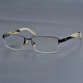 2023 Klasik Moda gözlük çerçevesi Erkek El Yapımı Doğal Manda Boynuzu Optik Gözlük Kadın Yüksek Kaliteli Reçete Gözlük