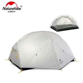 Naturehike Mongar 2 Kamp çadırı Ultralight Çadır 3 Sezon Çadır Su Geçirmez Çift Katmanlı Açık Sırt Çantasıyla yürüyüş çadırı Vestibule